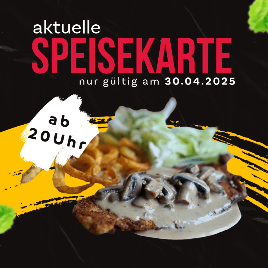 Speisekarte 30.04.2025